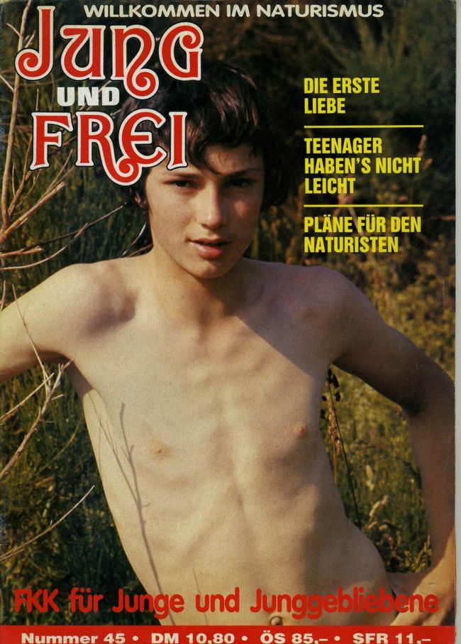 Jung und Frei Nr.45 - junge nackte Jungs Nudisten - deutsches Magazin über Nudismus [FKK-Archiv]