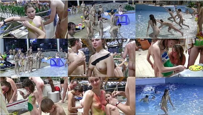 Nudisten ohne Kleidung im Pool video [FKK-Archiv]